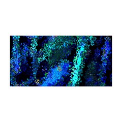 Underwater Abstract Seamless Pattern Of Blues And Elongated Shapes Yoga Headband