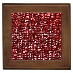 Red Box Background Pattern Framed Tiles by Nexatart