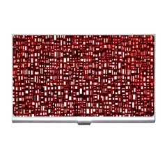 Red Box Background Pattern Business Card Holders by Nexatart