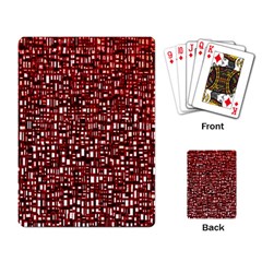 Red Box Background Pattern Playing Card by Nexatart