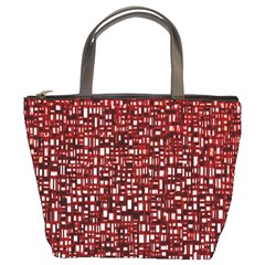 Red Box Background Pattern Bucket Bags by Nexatart