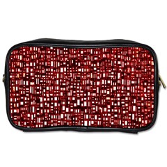 Red Box Background Pattern Toiletries Bags 2-side by Nexatart