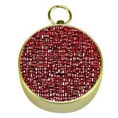 Red Box Background Pattern Gold Compasses by Nexatart