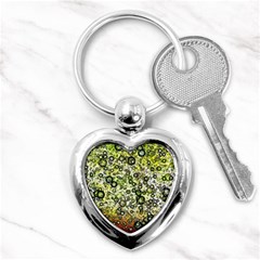 Chaos Background Other Abstract And Chaotic Patterns Key Chains (heart)  by Nexatart