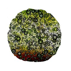 Chaos Background Other Abstract And Chaotic Patterns Standard 15  Premium Flano Round Cushions by Nexatart