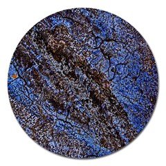 Cracked Mud And Sand Abstract Magnet 5  (round) by Nexatart