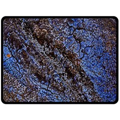 Cracked Mud And Sand Abstract Fleece Blanket (large)  by Nexatart