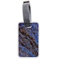 Cracked Mud And Sand Abstract Luggage Tags (one Side)  by Nexatart