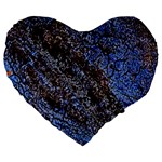 Cracked Mud And Sand Abstract Large 19  Premium Heart Shape Cushions Front