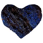 Cracked Mud And Sand Abstract Large 19  Premium Heart Shape Cushions Back