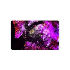 Pink Abstract Tree Magnet (name Card) by Nexatart