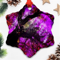 Pink Abstract Tree Ornament (snowflake) by Nexatart