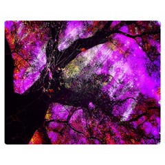 Pink Abstract Tree Double Sided Flano Blanket (medium)  by Nexatart