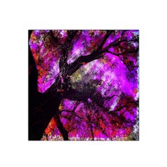 Pink Abstract Tree Satin Bandana Scarf by Nexatart