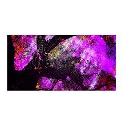 Pink Abstract Tree Satin Wrap by Nexatart