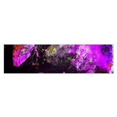 Pink Abstract Tree Satin Scarf (oblong) by Nexatart