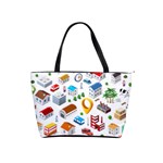 Urban Pattern  Shoulder Handbags Front