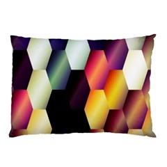 Colorful Hexagon Pattern Pillow Case by Nexatart