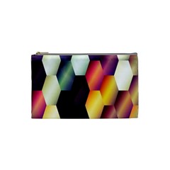 Colorful Hexagon Pattern Cosmetic Bag (small)  by Nexatart