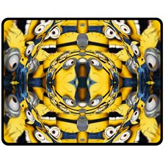 Minions Feedback 3d Effect   Fleece Blanket (medium)  by 3Dbjvprojats