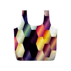 Colorful Hexagon Pattern Full Print Recycle Bags (s)  by Nexatart