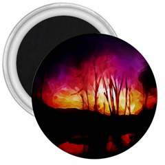 Fall Forest Background 3  Magnets