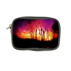 Fall Forest Background Coin Purse by Nexatart