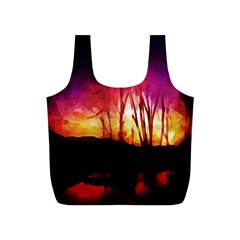 Fall Forest Background Full Print Recycle Bags (s)  by Nexatart