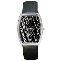 Abstract Background Resembling To Metal Grid Barrel Style Metal Watch