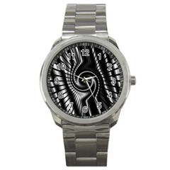 Abstract Background Resembling To Metal Grid Sport Metal Watch