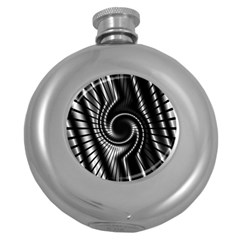 Abstract Background Resembling To Metal Grid Round Hip Flask (5 Oz) by Nexatart