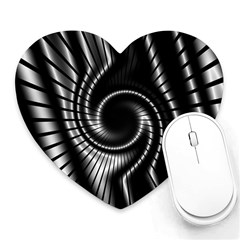 Abstract Background Resembling To Metal Grid Heart Mousepads