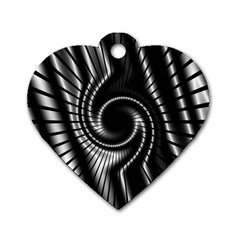 Abstract Background Resembling To Metal Grid Dog Tag Heart (One Side)