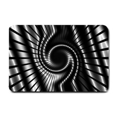 Abstract Background Resembling To Metal Grid Small Doormat 