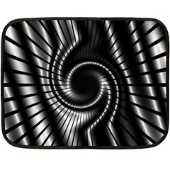 Abstract Background Resembling To Metal Grid Fleece Blanket (Mini)