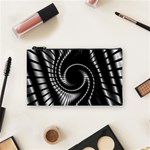 Abstract Background Resembling To Metal Grid Cosmetic Bag (Small)  Front