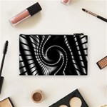 Abstract Background Resembling To Metal Grid Cosmetic Bag (Small)  Back