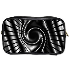 Abstract Background Resembling To Metal Grid Toiletries Bags