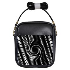 Abstract Background Resembling To Metal Grid Girls Sling Bags