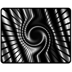 Abstract Background Resembling To Metal Grid Fleece Blanket (Medium) 