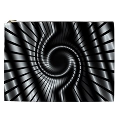 Abstract Background Resembling To Metal Grid Cosmetic Bag (xxl)  by Nexatart