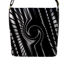 Abstract Background Resembling To Metal Grid Flap Messenger Bag (l)  by Nexatart