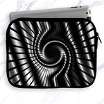 Abstract Background Resembling To Metal Grid Apple iPad 2/3/4 Zipper Cases Front