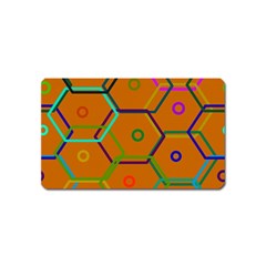 Color Bee Hive Color Bee Hive Pattern Magnet (name Card) by Nexatart