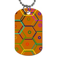 Color Bee Hive Color Bee Hive Pattern Dog Tag (one Side) by Nexatart