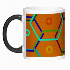 Color Bee Hive Color Bee Hive Pattern Morph Mugs by Nexatart