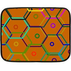 Color Bee Hive Color Bee Hive Pattern Fleece Blanket (mini) by Nexatart