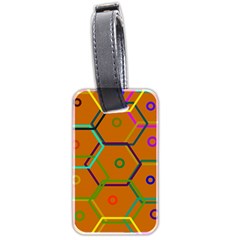 Color Bee Hive Color Bee Hive Pattern Luggage Tags (two Sides) by Nexatart