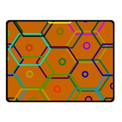 Color Bee Hive Color Bee Hive Pattern Double Sided Fleece Blanket (small)  by Nexatart