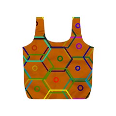 Color Bee Hive Color Bee Hive Pattern Full Print Recycle Bags (s)  by Nexatart